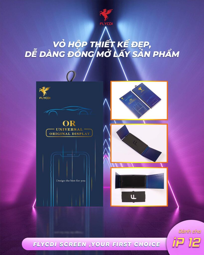 Thay màn hình iPhone 12 LCD chính hãng FLYCDI 9 Màn hình iPhone 12