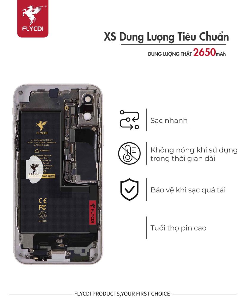 pin-dien-thoai-flycdi-dung-luong-tieu-chuan-cho-iphone-xs-voi-nhieu-uu-diem